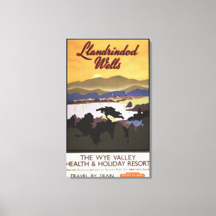 Ypsilon-Tal-Erholungsort-British Rail-Plakat Leinwanddruck