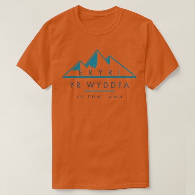 Yr Wyddfa Yr Enw Iawn 1 T-Shirt (Design vorne)