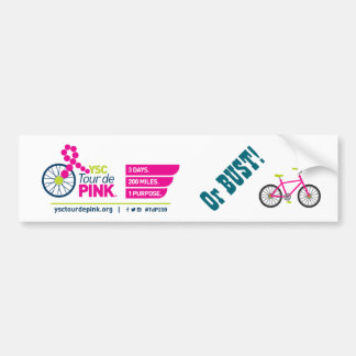 YSC Ausflug de Pink oder Fehlschlag! Autoaufkleber