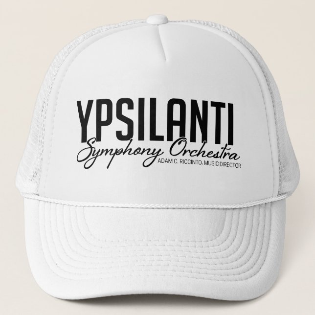YSO Baseball Hat Black Logo Truckerkappe (Vorderseite)