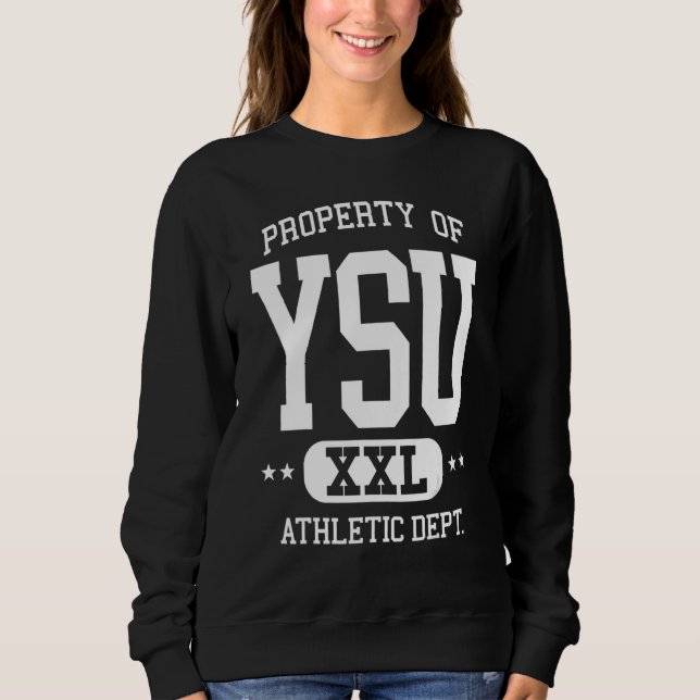 YSU Retro Athletic Property Dept  1 Sweatshirt (Vorderseite)