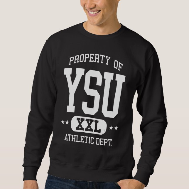 YSU Retro Athletic Property Dept  1 Sweatshirt (Vorderseite)