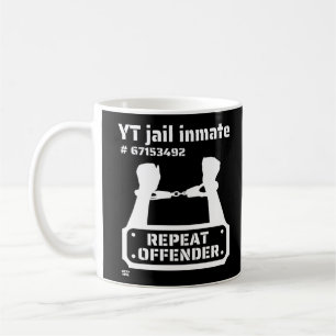 "YT JAIL INMATE" lustige Gefängnisinsasse Kaffeetasse