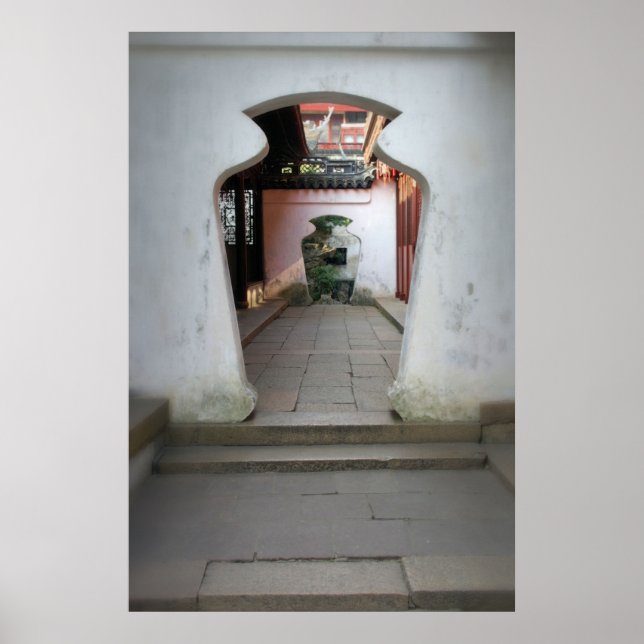 Yu Gardens - Shanghai, China - Poster mit zwei Tür (Vorne)