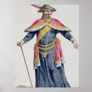 Yu-Kaiser der China von 'Receuil DES Estampes, Poster