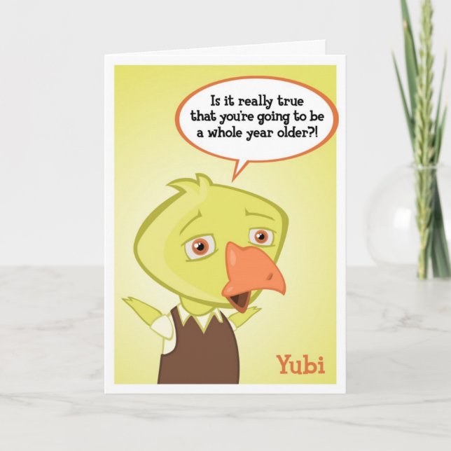 Yubi Geburtstags-Karte Karte (Vorderseite)