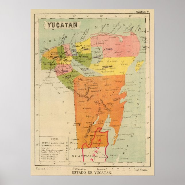 Yucatan, Mexiko 2 Poster (Vorne)