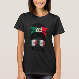 Yucatan Mexiko Stolz Mexikanische Flagge Staat T-Shirt
