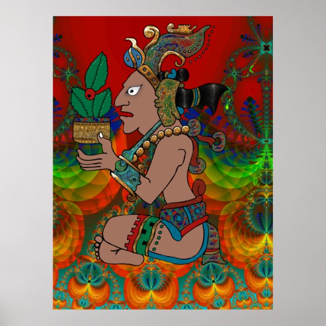 Yucatan Psychedelic Mexico Visiones Poster (Vorne)