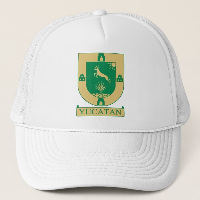 Yucatán-Wappen - Mexiko Truckerkappe (Vorderseite)