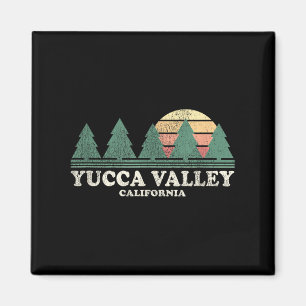 Yucca Valley Ca Vintage Throwback T-Shirt Retro 70 Magnet
