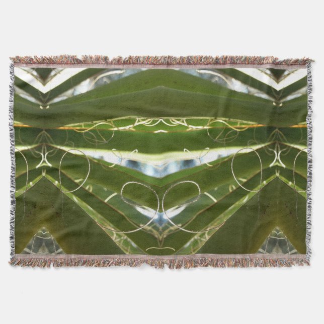Yucca Verlasse grüne Naturfotografie Decke (Vorderseite)