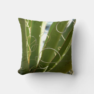 Yucca Verlasse grüne Naturfotografie Kissen