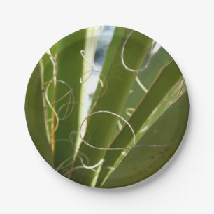 Yucca Verlasse grüne Naturfotografie Pappteller