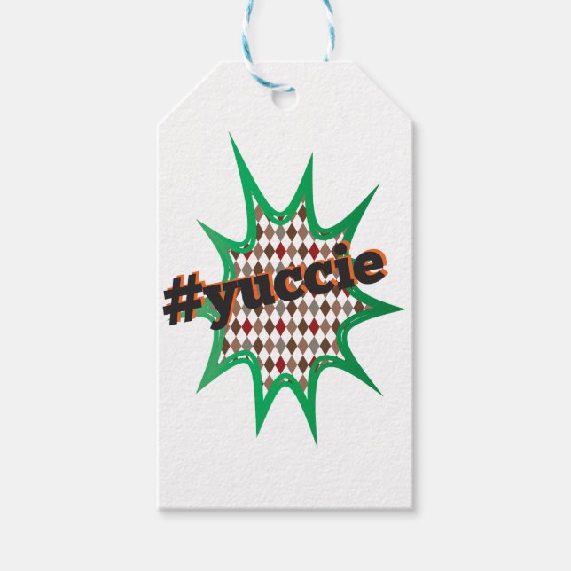 Yuccie Green Young Urban Creative #Yuccie Geschenkanhänger (Vorderseite)