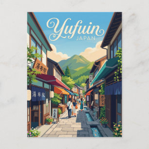 Yufuin Onsen Gasse Japan Postkarte