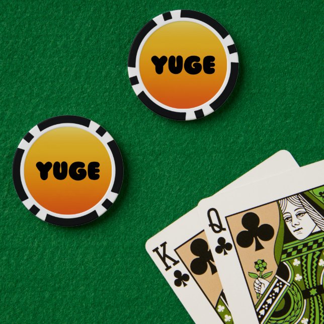 YUGE DESIGN POKER CHIPS (Pokertisch (doppelt))