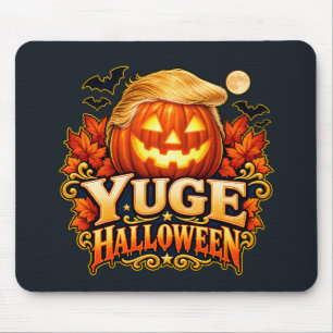YUGE Halloween-Frisur Kürbis Mousepad