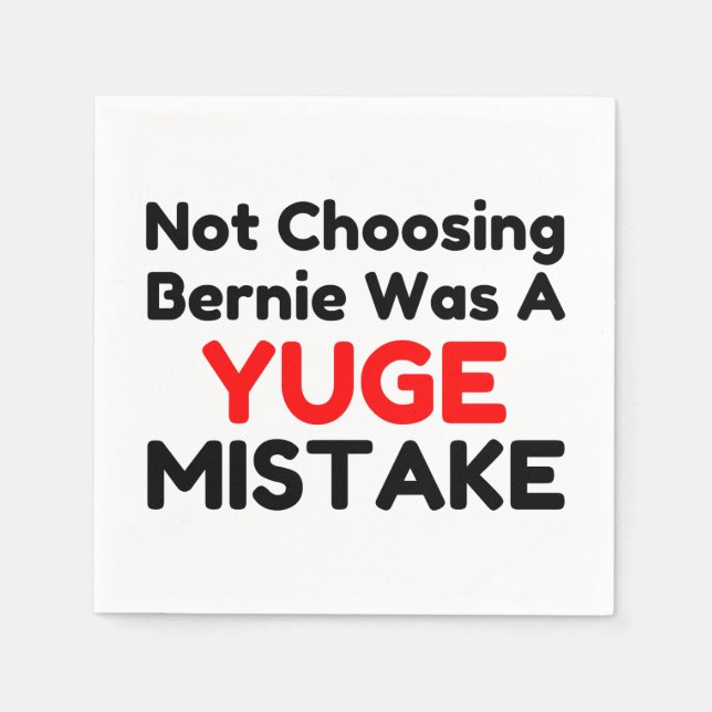 Yuge Mistake Serviette (Vorderseite)