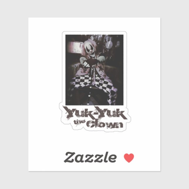 Yuk-Yuk der Clown Aufkleber (Blatt)