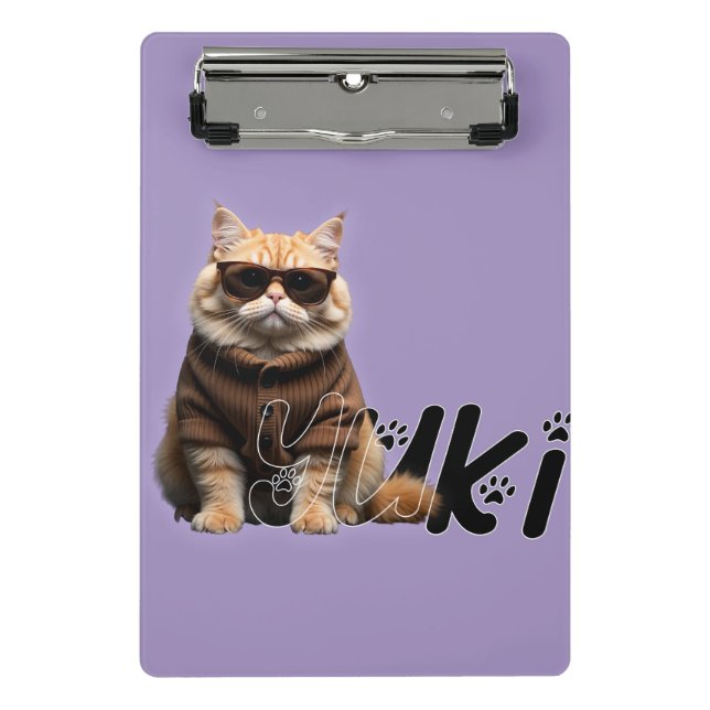 Yuki die Katze: Mini-Zwischenablage Mini Klemmbrett (Vorderseite)