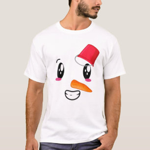 Yukidaruma Snowman-Gesicht mit Carrot I Kawaii Ani T-Shirt