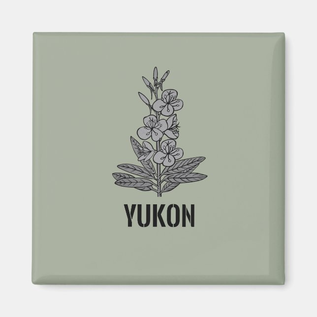 Yukon Fireweed Magnet (Vorne)