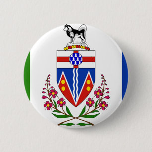 Yukon-Flagge Button