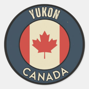 Yukon Kanada Runder Aufkleber