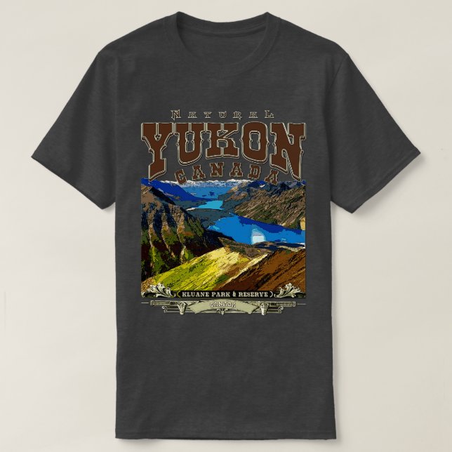 Yukon Kluane Nationalpark Kanada T-Shirt (Design vorne)
