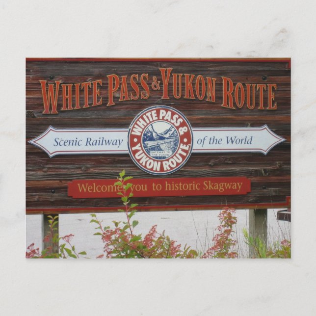 Yukon-Route Postkarte (Vorderseite)