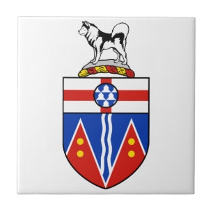 Yukon-Wappen Fliese