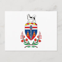 Yukon-Wappen Postkarte