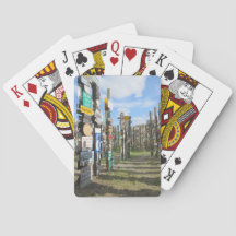 Yukon-Zeichen-Waldspielkarten