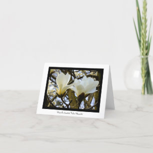 Yulan Magnolia Stationary Grußkarte Karte