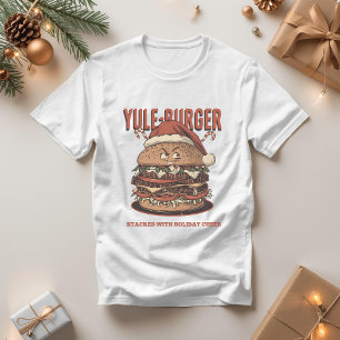 Yule-Burger – Lustiger Weihnachts-Burger-Wortwitz Tri-Blend Shirt