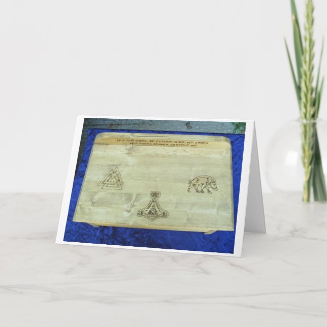 Yule Card Feiertagskarte (Vorderseite)