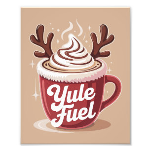 Yule Fuel • Weihnachtliches Kakao & Kaffee Weihnac Fotodruck