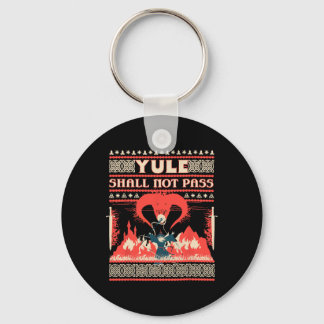 Yule Shall Not P Fantasy Wizard Holiday Pun Funny  Schlüsselanhänger