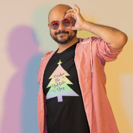 Yuletide Gay Pastel Rainbow T-Shirt