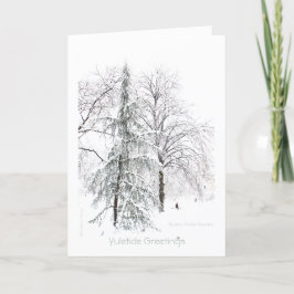 Yuletide: Genießen Sie die Freuden der Jahreszeite Feiertagskarte