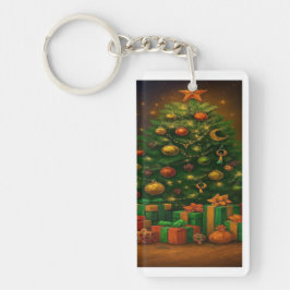 Yuletide Glow: Tree of Wonder Keychain Schlüsselanhänger