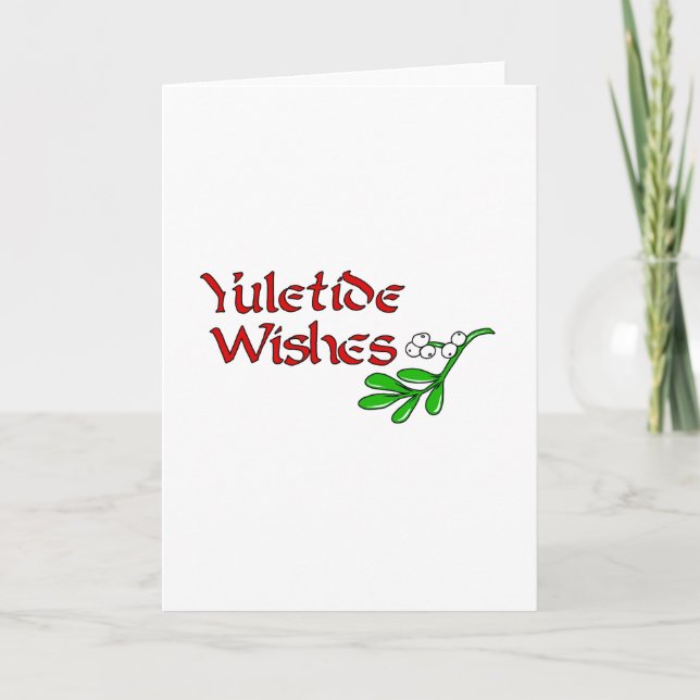 Yuletide Greetings Feiertagskarte (Vorderseite)