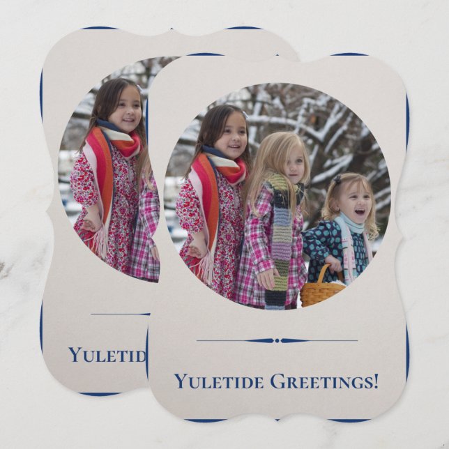 Yuletide of Children's Grußkarte Karte (Vorne/Hinten)