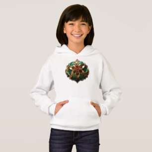 Yuletide Opulence: Goldene Weihnachtsdinge Hoodie