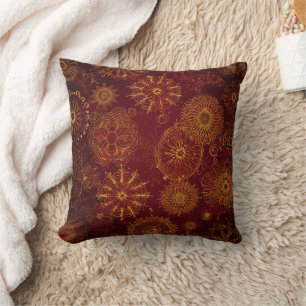 Yuletide Opulence: Goldene Weihnachtsdinge Kissen