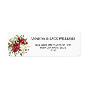 Yuletide   Poinsettia Christmas Floral Wedding
