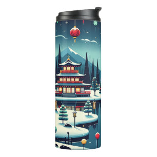 Yuletide Reflections in East Tote Bag Thermosbecher