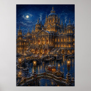 Yuletime Canal I - Kanalpalast Poster
