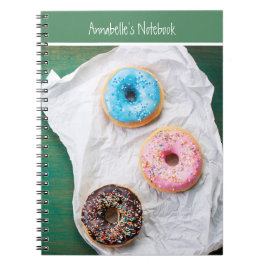 Yum Donuts Personalisiert School Notizblock